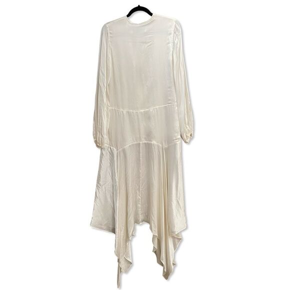 MARQUES' ALMEIDA embroidered silk maxi dress White flapper bridal $1300 NWT S - Picture 7 of 16